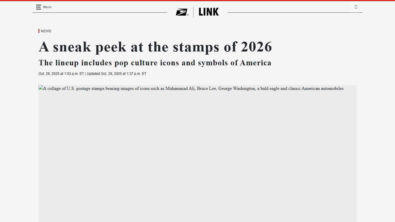 A sneak peek at the stamps of 2026 – USPS Employee News